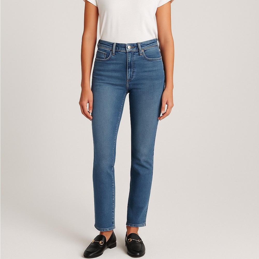 FRAME Le High Straight Long Jean